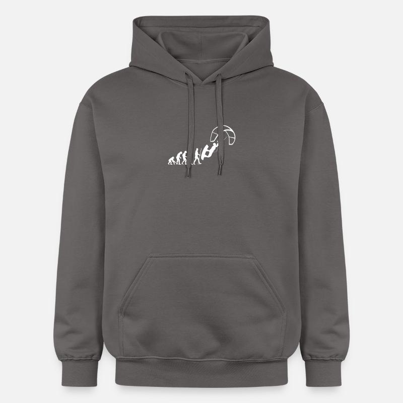 Évolution du cerf-volant - Sweat à capuche Softstyle® Gildan Unisexe - gris foncé