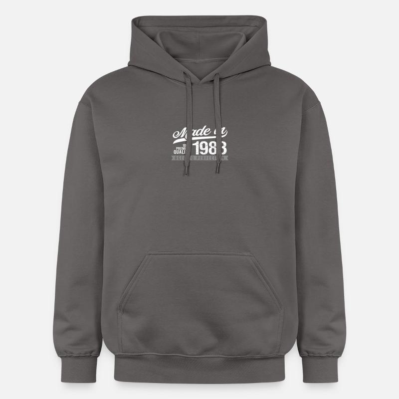 1983 années - Sweat à capuche Softstyle® Gildan Unisexe - gris foncé