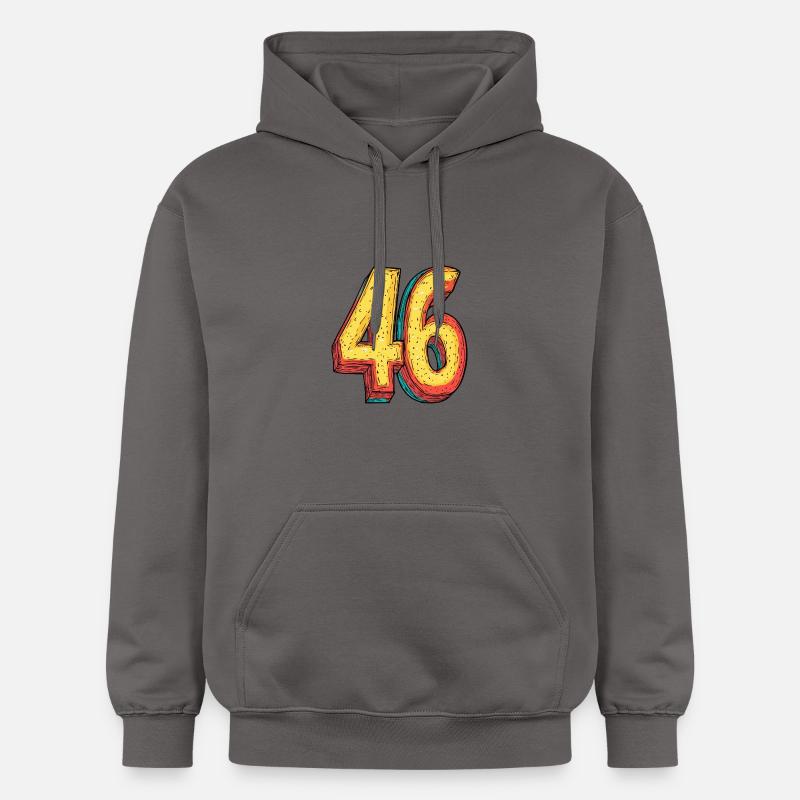 Bande dessinée à 46 numéros - Sweat à capuche Softstyle® Gildan Unisexe - gris foncé