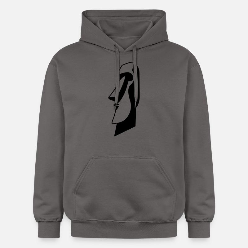 moai_01 - Sweat à capuche Softstyle® Gildan Unisexe - gris foncé