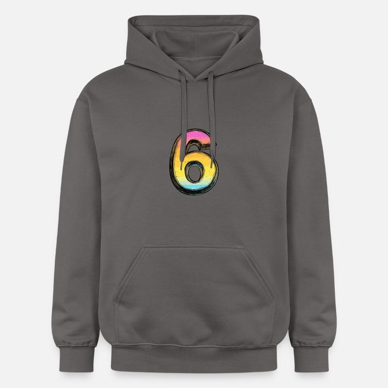 Bande dessinée à 6 chiffres - Sweat à capuche Softstyle® Gildan Unisexe - gris foncé