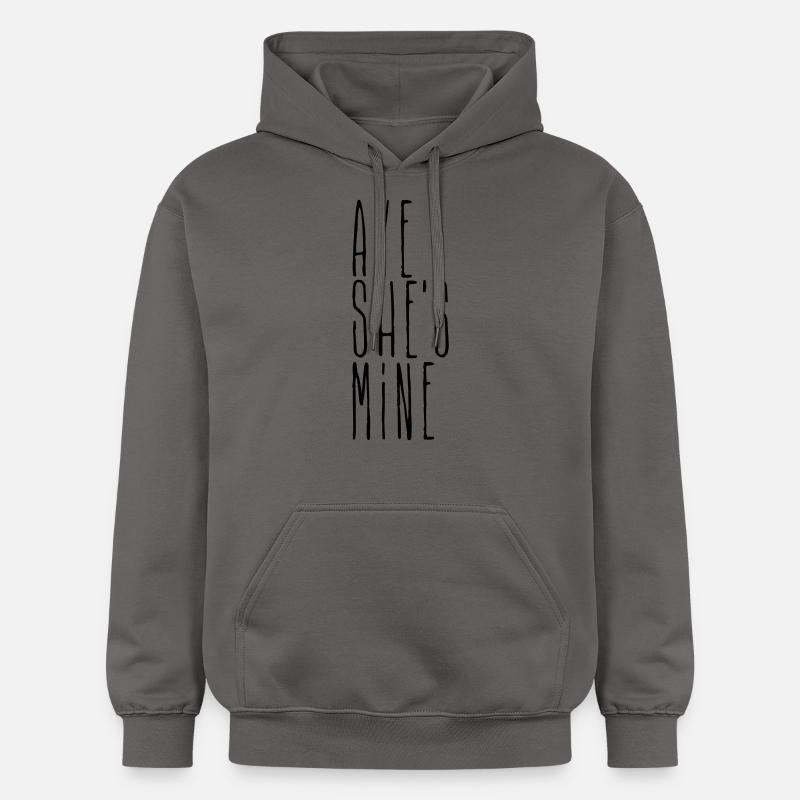 aye she's mine - Sweat à capuche Softstyle® Gildan Unisexe - gris foncé