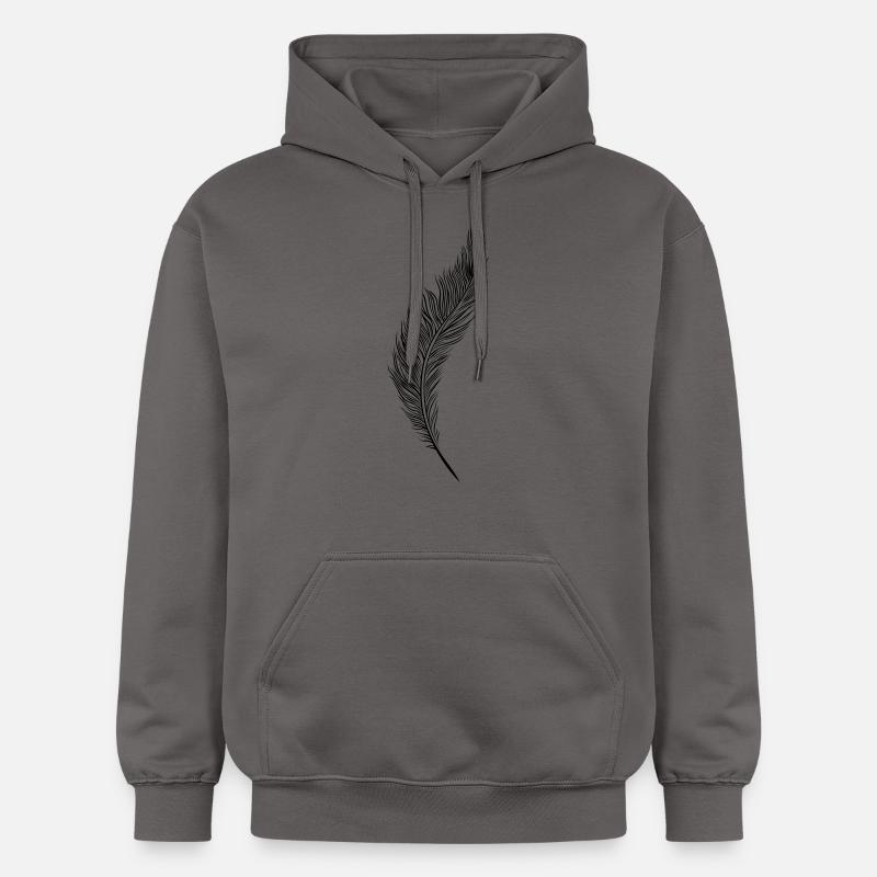 Feather - Gildan Unisex Softstyle® Midweight Hoodie - Dunkelgrau