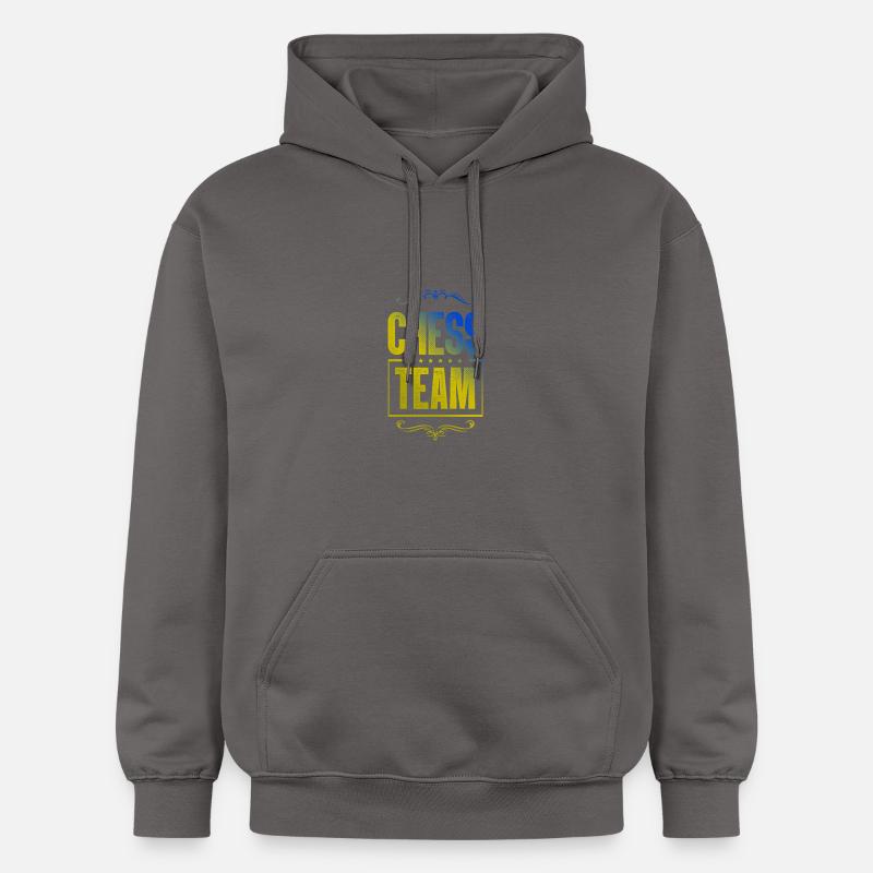 Équipe d’échecs - Sweat à capuche Softstyle® Gildan Unisexe - gris foncé