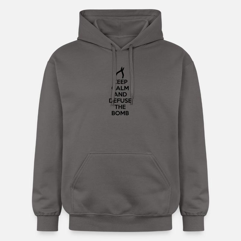 Keep Calm and Defuse Bomb - Sweat à capuche Softstyle® Gildan Unisexe - gris foncé
