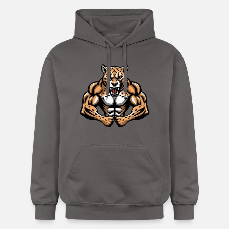 Musculation des muscles guépard - Sweat à capuche Softstyle® Gildan Unisexe - gris foncé