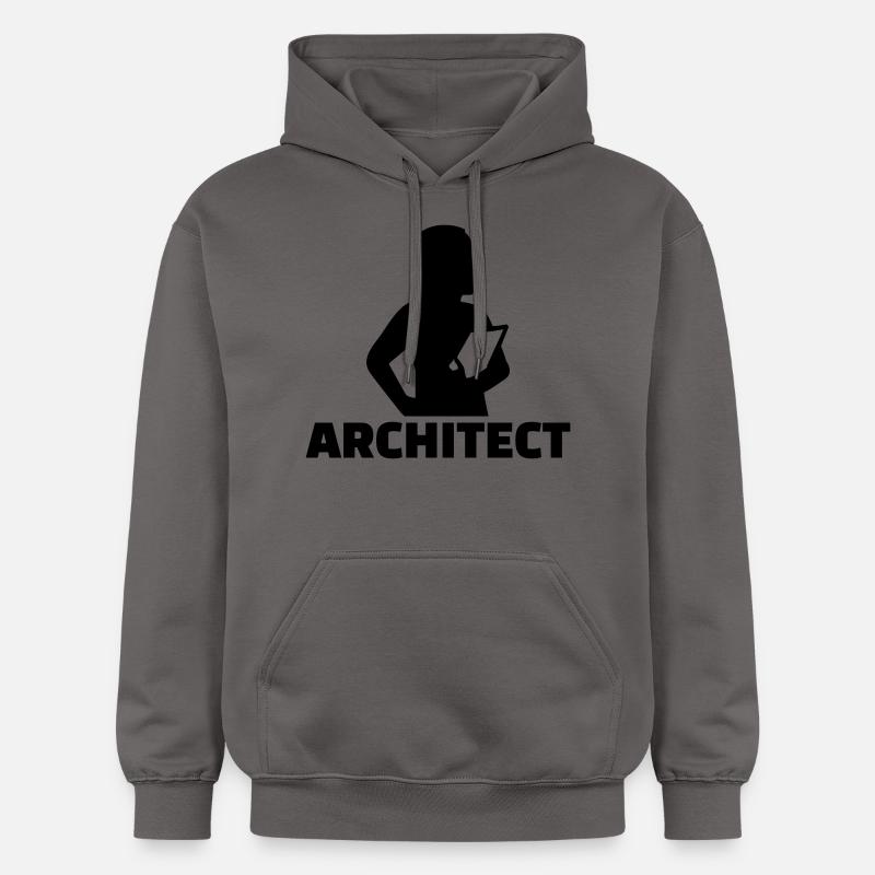 Architecte - Sweat à capuche Softstyle® Gildan Unisexe - gris foncé
