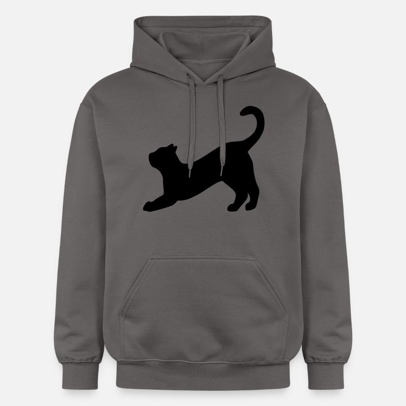 Chat - Sweat à capuche Softstyle® Gildan Unisexe - gris foncé