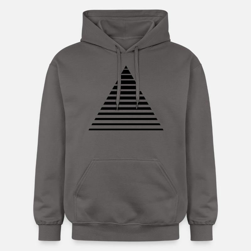 Triangle de lignes - Sweat à capuche Softstyle® Gildan Unisexe - gris foncé