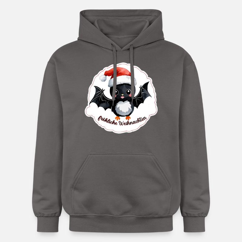 Noël de chauve-souris - Sweat à capuche Softstyle® Gildan Unisexe - gris foncé