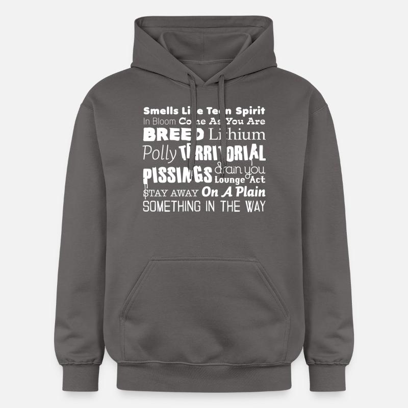 nevermind_white - Sweat à capuche Softstyle® Gildan Unisexe - gris foncé