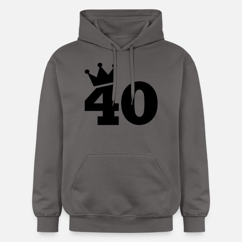 40 - Sweat à capuche Softstyle® Gildan Unisexe - gris foncé