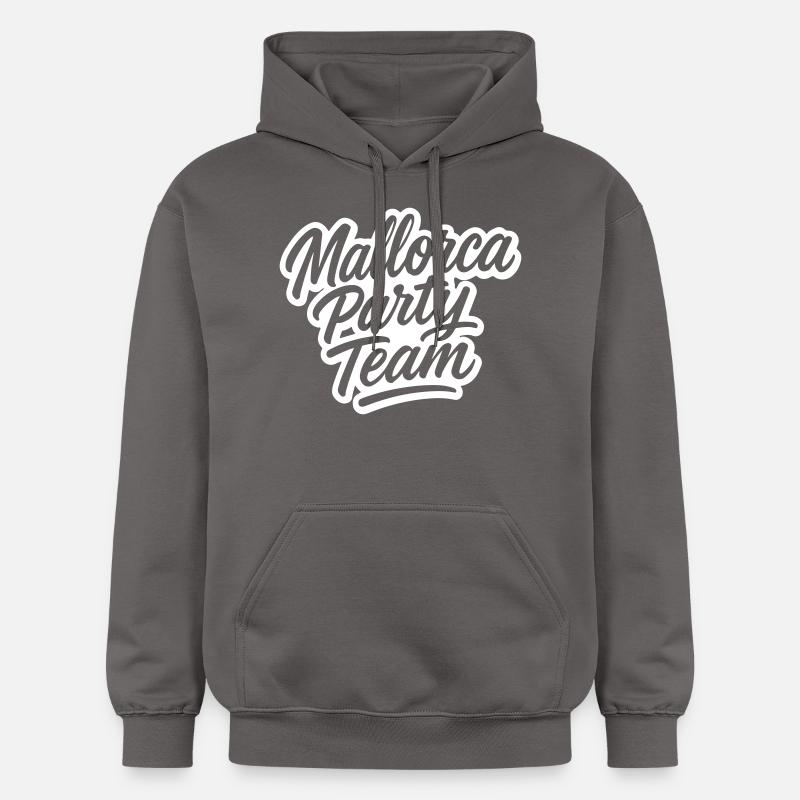 L’équipe de Mallorca Party - Sweat à capuche Softstyle® Gildan Unisexe - gris foncé