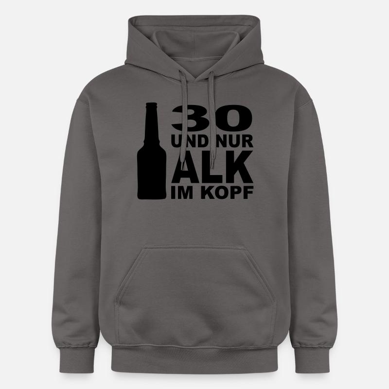 30_alk_im_kopf - Sweat à capuche Softstyle® Gildan Unisexe - gris foncé