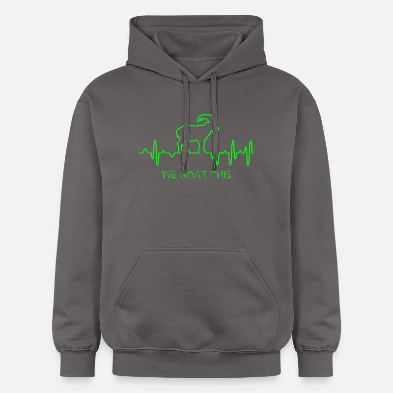 ECG de chèvre - Sweat à capuche Softstyle® Gildan Unisexe - gris foncé
