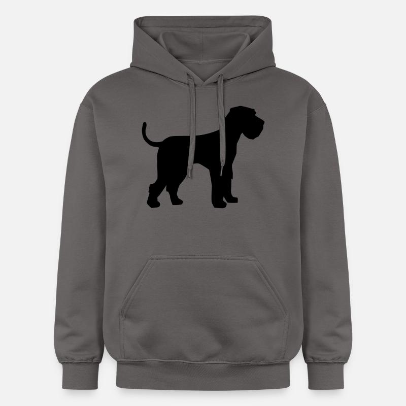 Schnauzer géant - Sweat à capuche Softstyle® Gildan Unisexe - gris foncé