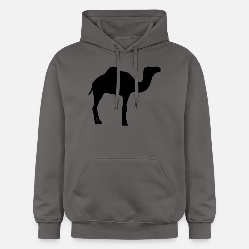 Kamel - Gildan Unisex Softstyle® Midweight Hoodie - Dunkelgrau