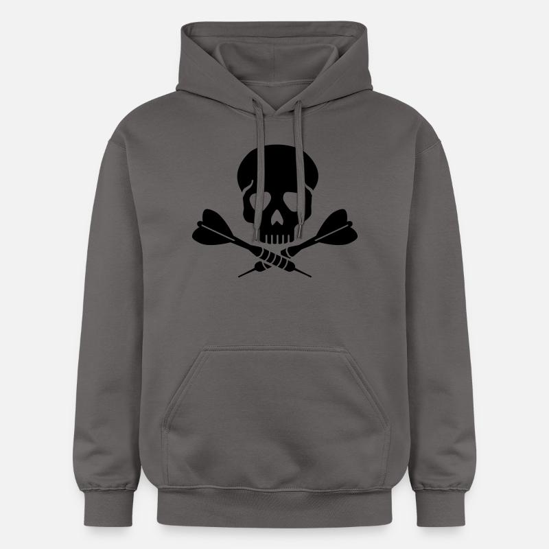 Jeu de fléchettes - Sweat à capuche Softstyle® Gildan Unisexe - gris foncé