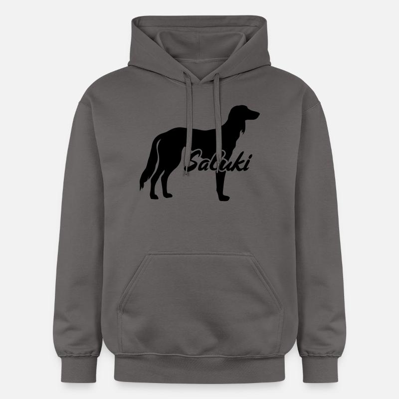 Saluki - Sweat à capuche Softstyle® Gildan Unisexe - gris foncé