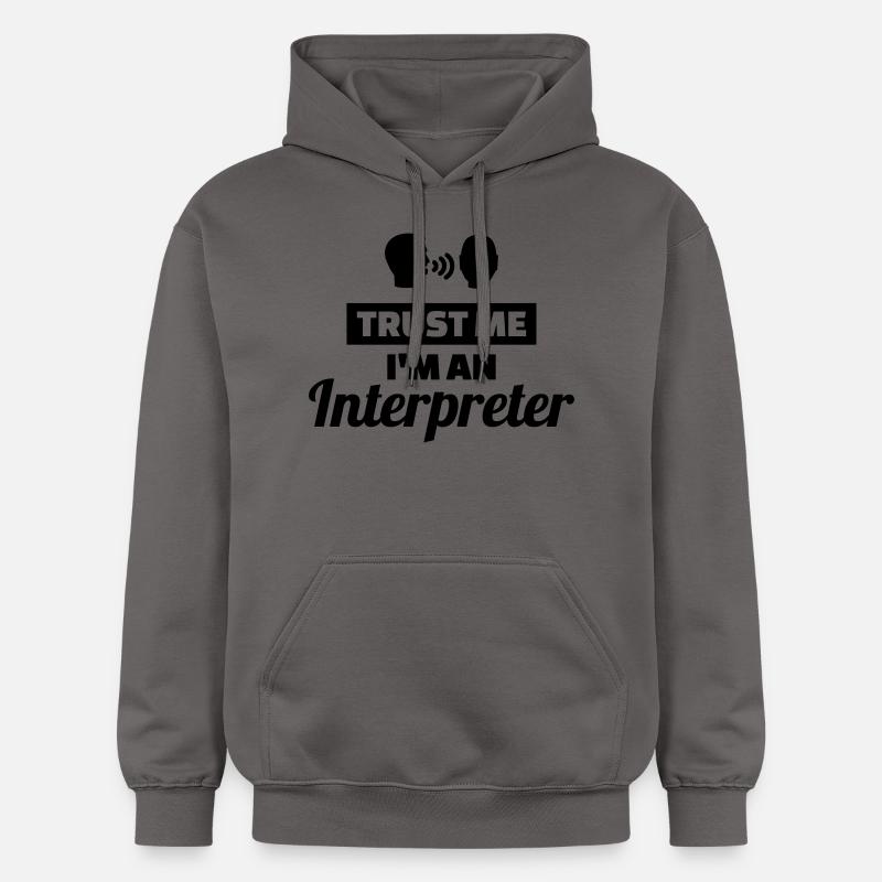 Interprète - Sweat à capuche Softstyle® Gildan Unisexe - gris foncé