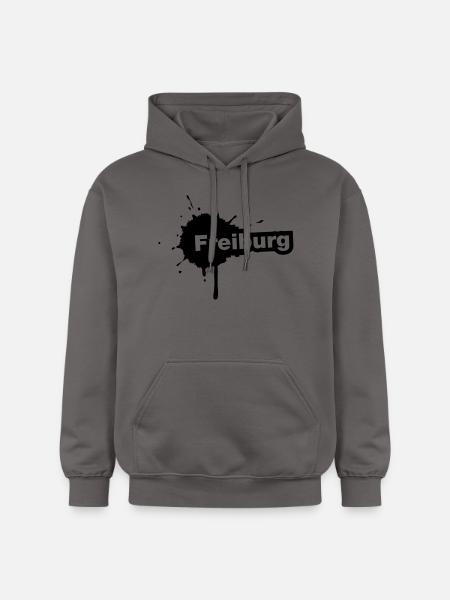 Freiburg Splatter - Gildan Unisex Softstyle® Midweight Hoodie - Dunkelgrau