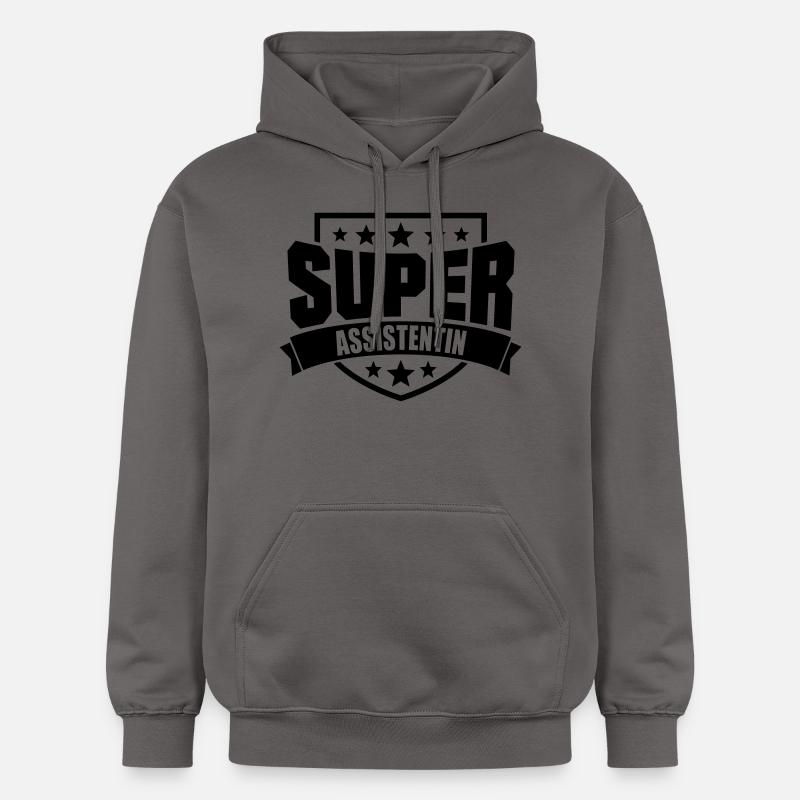 Super Assistentin - Gildan Unisex Softstyle® Midweight Hoodie - Dunkelgrau