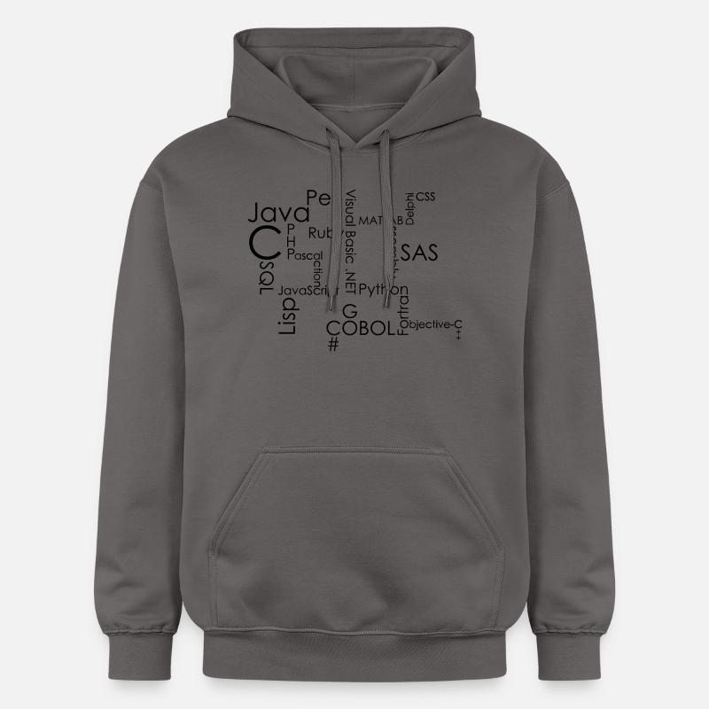 Langages de Programmation - Sweat à capuche Softstyle® Gildan Unisexe - gris foncé