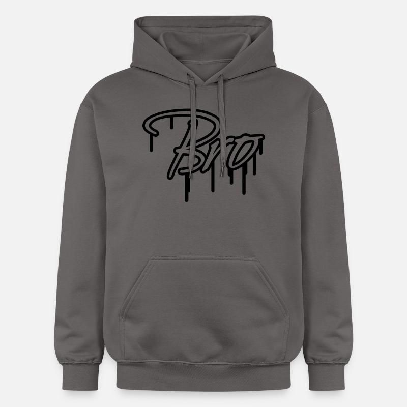 Bro Graffiti Design - Sweat à capuche Softstyle® Gildan Unisexe - gris foncé