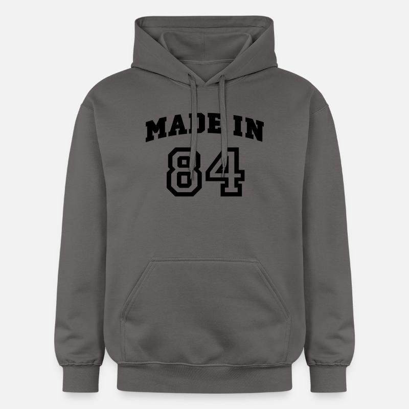 mp_madein84a - Sweat à capuche Softstyle® Gildan Unisexe - gris foncé