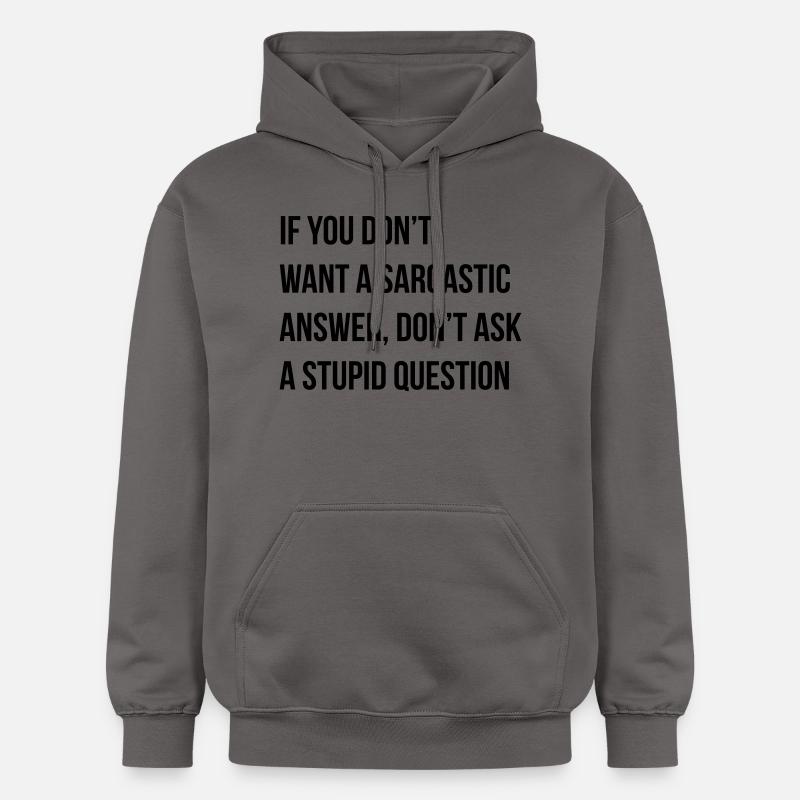 sarcastic comment - Sweat à capuche Softstyle® Gildan Unisexe - gris foncé