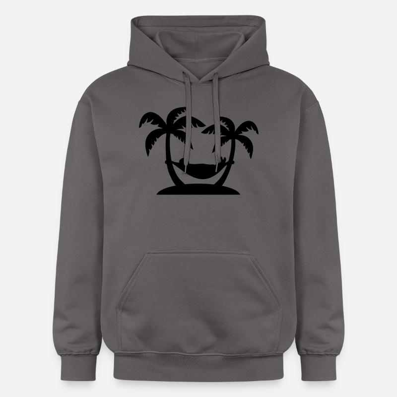 Palme - Sweat à capuche Softstyle® Gildan Unisexe - gris foncé