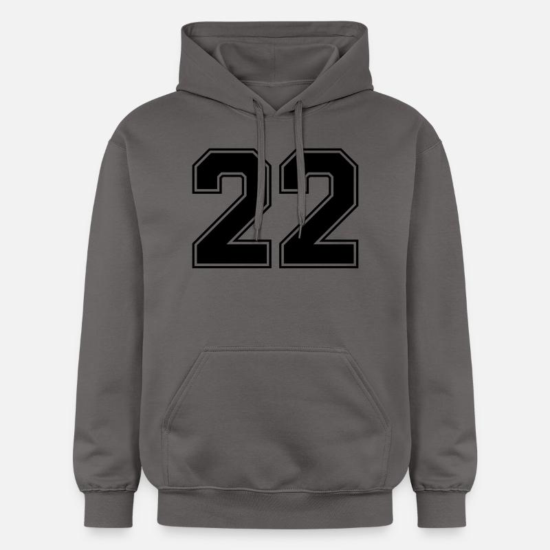 22 - Sweat à capuche Softstyle® Gildan Unisexe - gris foncé