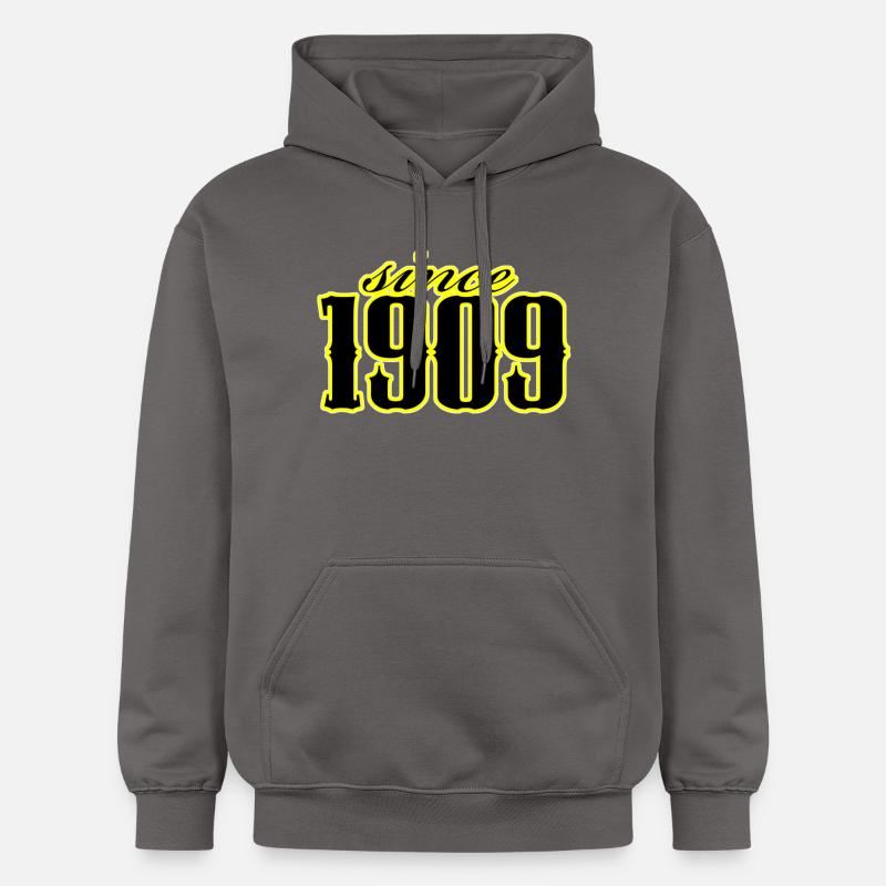 depuis 1909 (noir) - Sweat à capuche Softstyle® Gildan Unisexe - gris foncé