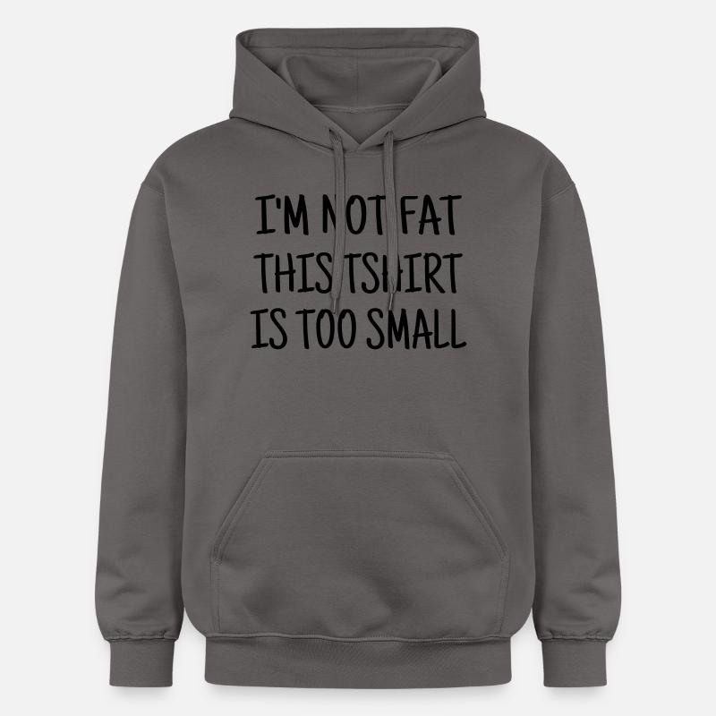 Gros / Grosse / Humour / Kilo / Drôle - Sweat à capuche Softstyle® Gildan Unisexe - gris foncé
