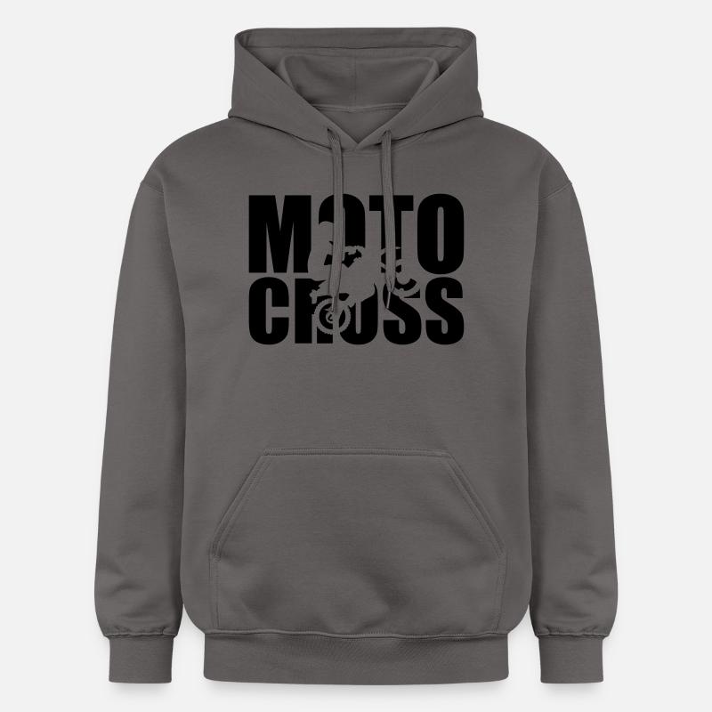 Motocross - Sweat à capuche Softstyle® Gildan Unisexe - gris foncé