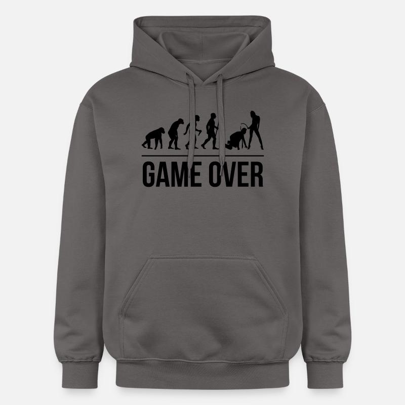 Game over - Sweat à capuche Softstyle® Gildan Unisexe - gris foncé