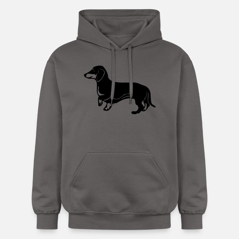 teckel - Sweat à capuche Softstyle® Gildan Unisexe - gris foncé