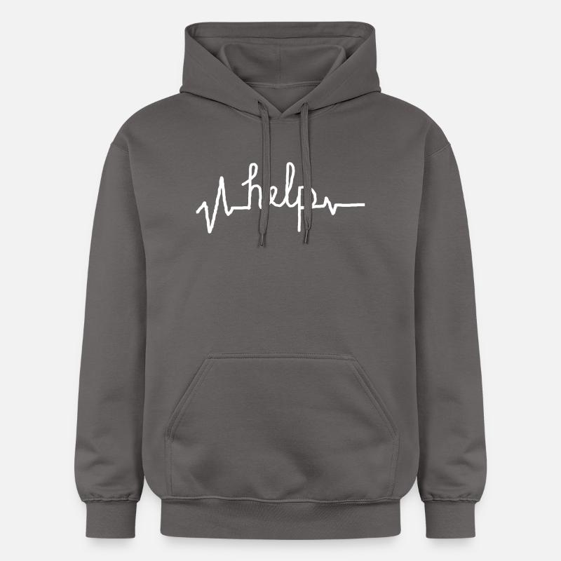 help -aide - Sweat à capuche Softstyle® Gildan Unisexe - gris foncé