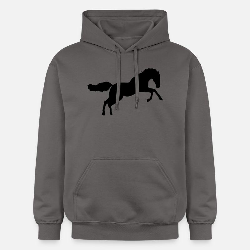 Cheval - Sweat à capuche Softstyle® Gildan Unisexe - gris foncé