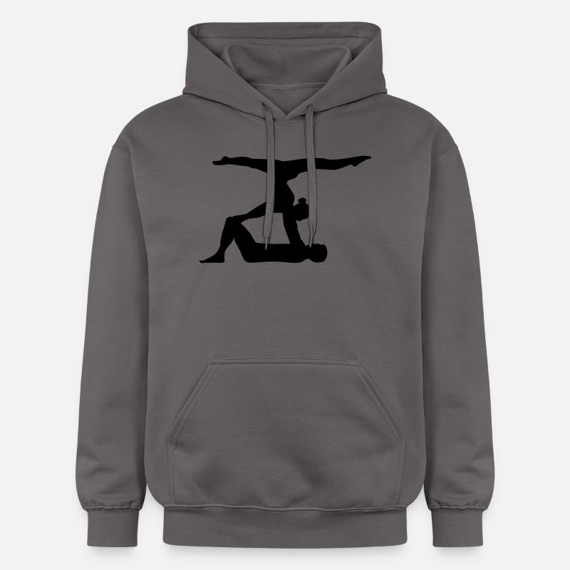 Acrobatie - Sweat à capuche Softstyle® Gildan Unisexe - gris foncé