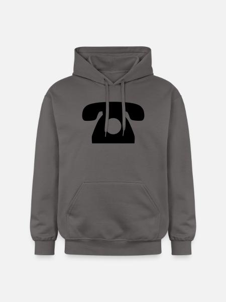 Telefon - Gildan Unisex Softstyle® Midweight Hoodie - Dunkelgrau