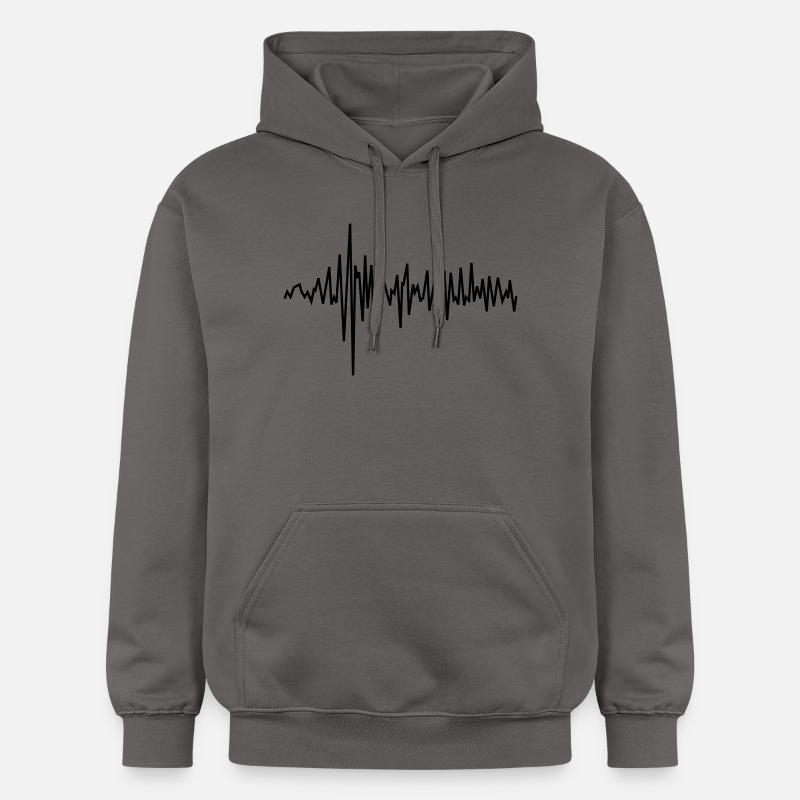 Fréquence - Sweat à capuche Softstyle® Gildan Unisexe - gris foncé