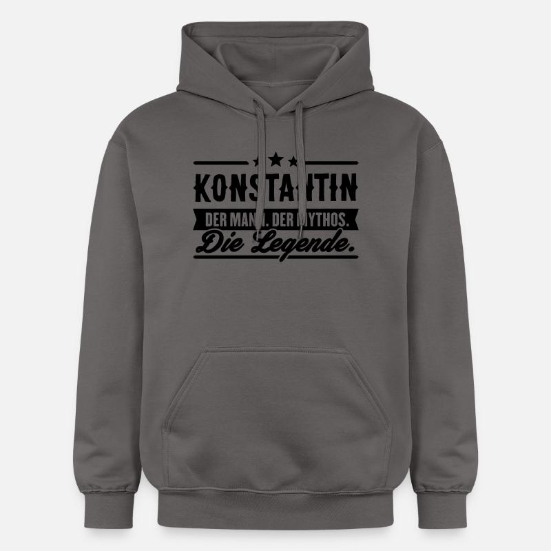 Man Myth Legend Konstantin - Sweat à capuche Softstyle® Gildan Unisexe - gris foncé