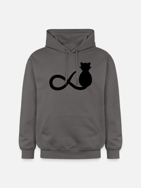 Unendlichkeit Katze - Gildan Unisex Softstyle® Midweight Hoodie - Dunkelgrau