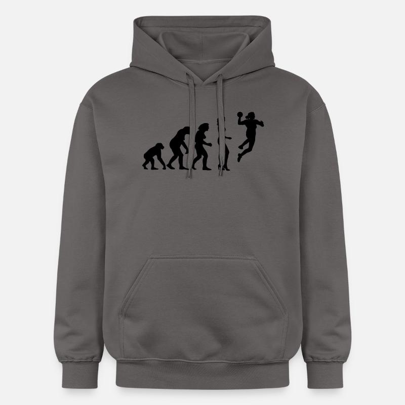 evolution_handball_spielerin_c_1c - Sweat à capuche Softstyle® Gildan Unisexe - gris foncé