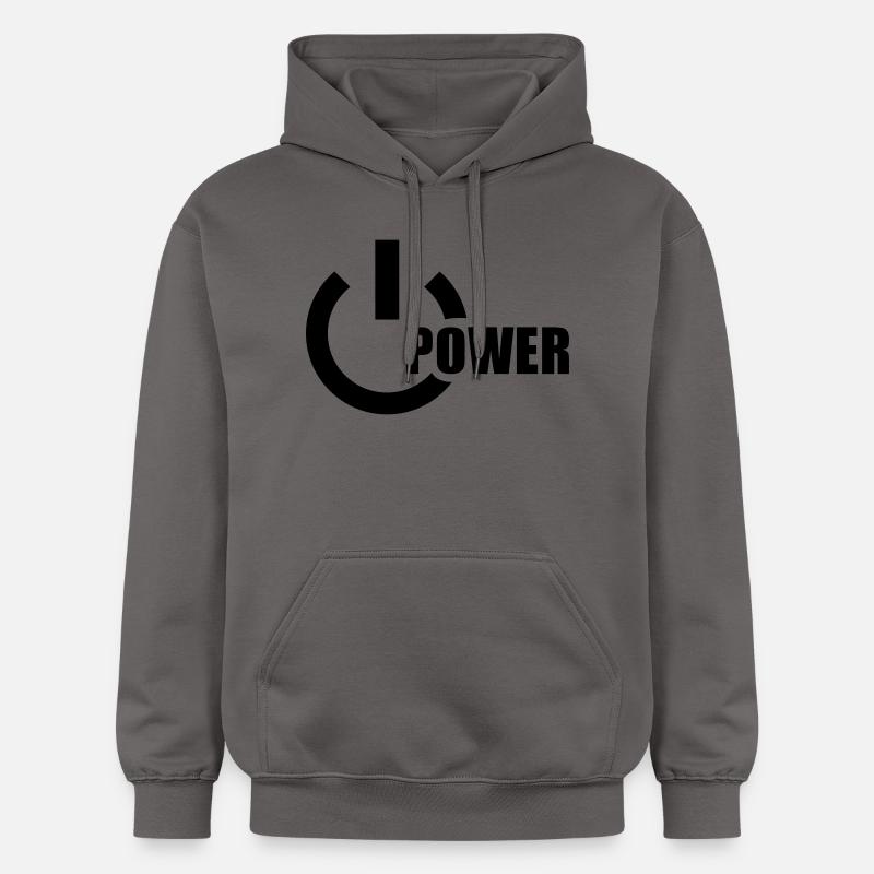 Power - Sweat à capuche Softstyle® Gildan Unisexe - gris foncé