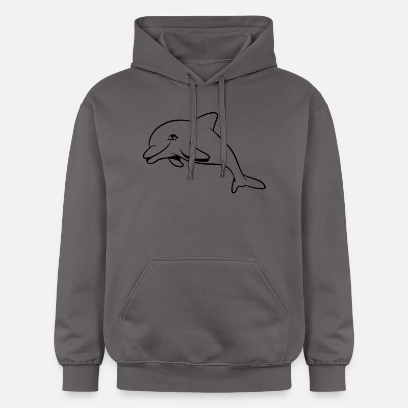 delfin douce mer - Sweat à capuche Softstyle® Gildan Unisexe - gris foncé