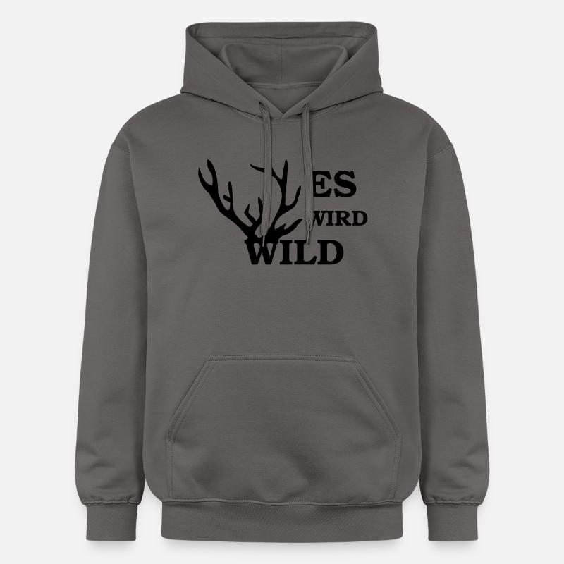 es wird wild - Sweat à capuche Softstyle® Gildan Unisexe - gris foncé