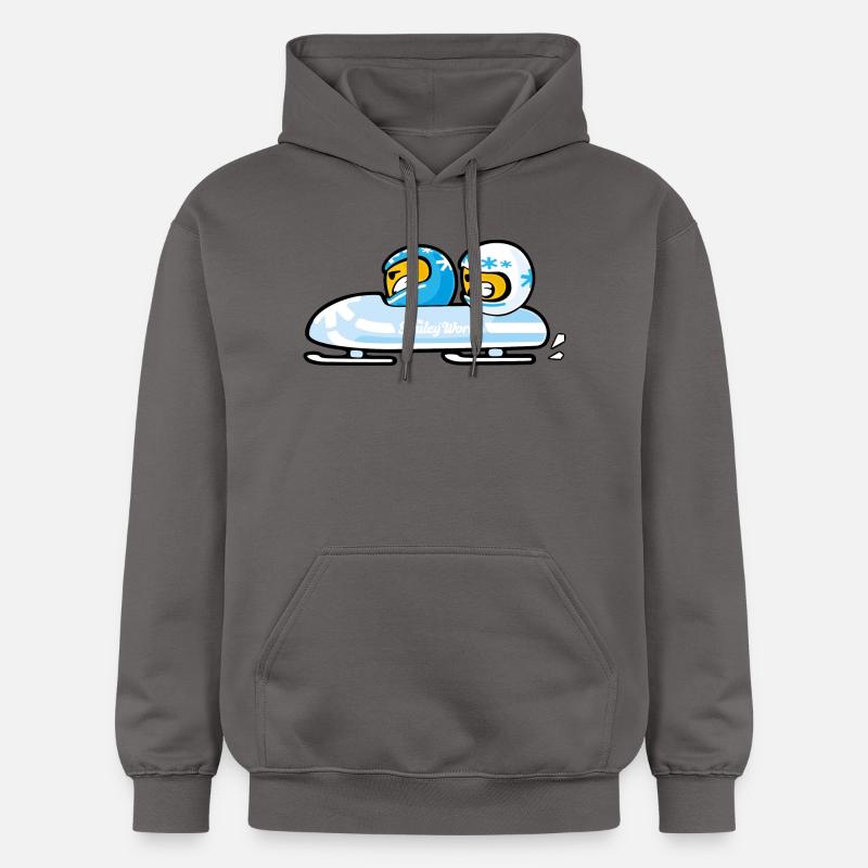 Smiley Bobsleigh - Sweat à capuche Softstyle® Gildan Unisexe - gris foncé