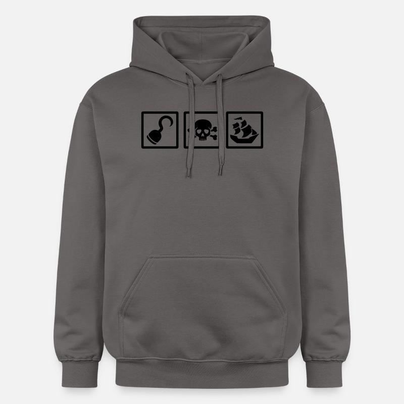 Pirate - Sweat à capuche Softstyle® Gildan Unisexe - gris foncé